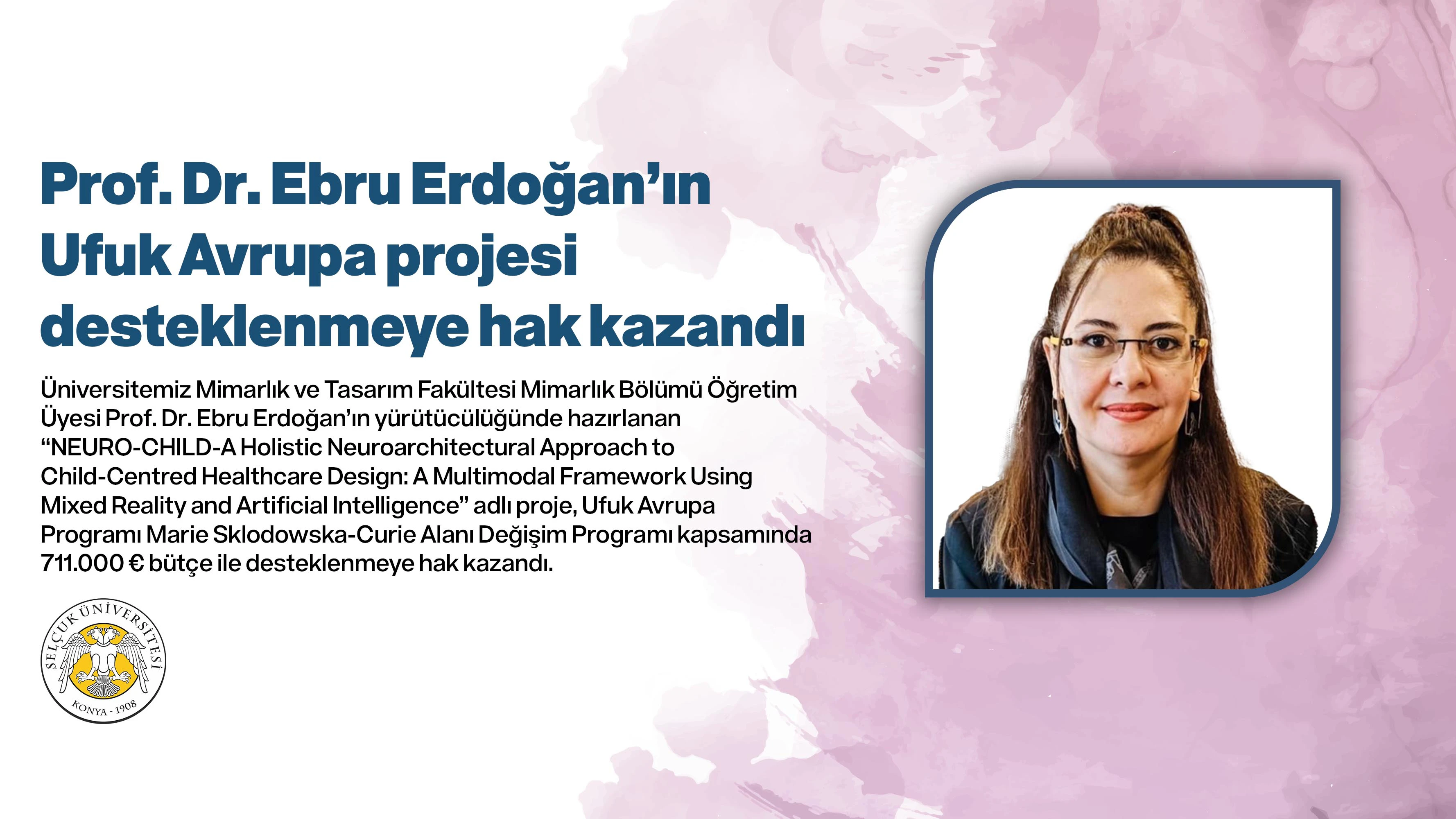 Prof. Dr. Ebru Erdoğan’ın Ufuk Avrupa projesi desteklenmeye hak kazandı